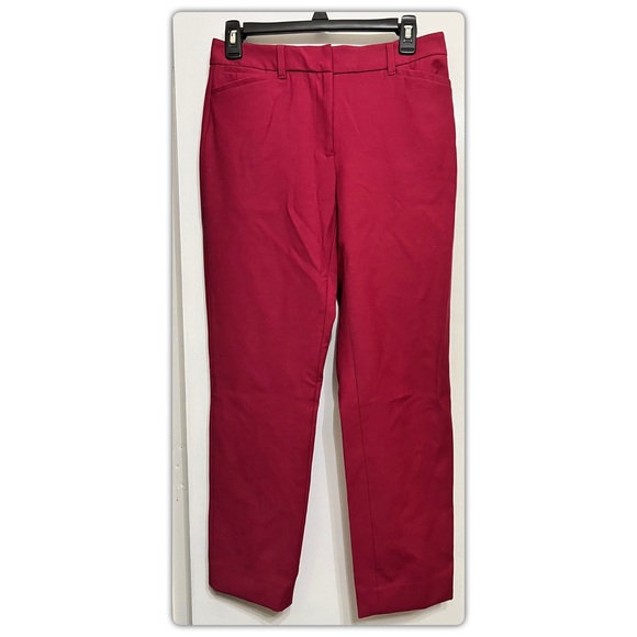 NEW Comfort Stretch Skinny Ankle Pant in Rich Raspberry Sz 4 WHBM - Picture 7 of 11